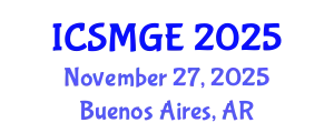 International Conference on Soil Mechanics and Geotechnical Engineering (ICSMGE) November 27, 2025 - Buenos Aires, Argentina