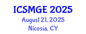 International Conference on Soil Mechanics and Geotechnical Engineering (ICSMGE) August 21, 2025 - Nicosia, Cyprus