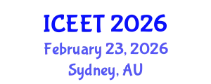 International Conference on Electrical Engineering and Technology (ICEET) February 23, 2026 - Sydney, Australia