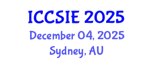 International Conference on Computer Science and Information Engineering (ICCSIE) December 04, 2025 - Sydney, Australia
