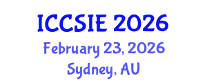 International Conference on Computer Science and Information Engineering (ICCSIE) February 23, 2026 - Sydney, Australia