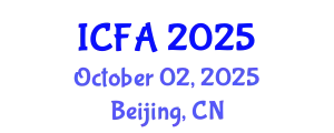 International Conference on Finance and Accounting (ICFA) October 02, 2025 - Beijing, China
