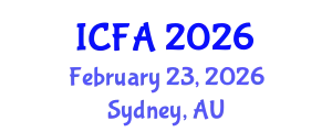 International Conference on Finance and Accounting (ICFA) February 23, 2026 - Sydney, Australia