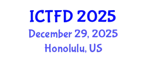 International Conference on Turbomachinery and Fluid Dynamics (ICTFD) December 29, 2025 - Honolulu, United States