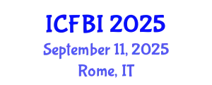 International Conference on Finance, Banking and Insurance (ICFBI) September 11, 2025 - Rome, Italy