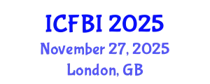 International Conference on Finance, Banking and Insurance (ICFBI) November 27, 2025 - London, United Kingdom
