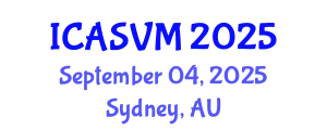 International Conference on Animal Science and Veterinary Medicine (ICASVM) September 04, 2025 - Sydney, Australia