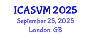 International Conference on Animal Science and Veterinary Medicine (ICASVM) September 25, 2025 - London, United Kingdom