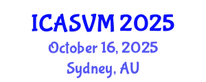 International Conference on Animal Science and Veterinary Medicine (ICASVM) October 16, 2025 - Sydney, Australia