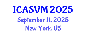 International Conference on Animal Science and Veterinary Medicine (ICASVM) September 11, 2025 - New York, United States