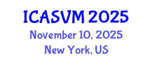 International Conference on Animal Science and Veterinary Medicine (ICASVM) November 10, 2025 - New York, United States