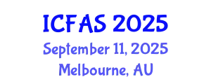 International Conference on Fisheries and Aquatic Sciences (ICFAS) September 11, 2025 - Melbourne, Australia