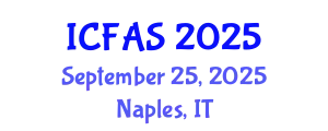 International Conference on Fisheries and Aquatic Sciences (ICFAS) September 25, 2025 - Naples, Italy