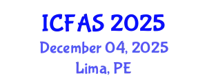 International Conference on Fisheries and Aquatic Sciences (ICFAS) December 04, 2025 - Lima, Peru