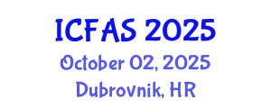 International Conference on Fisheries and Aquatic Sciences (ICFAS) October 02, 2025 - Dubrovnik, Croatia