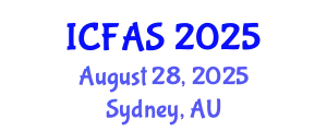 International Conference on Fisheries and Aquatic Sciences (ICFAS) August 28, 2025 - Sydney, Australia