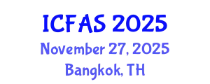 International Conference on Fisheries and Aquatic Sciences (ICFAS) November 27, 2025 - Bangkok, Thailand