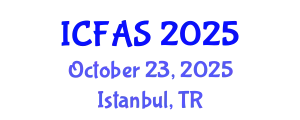 International Conference on Fisheries and Aquatic Sciences (ICFAS) October 23, 2025 - Istanbul, Turkey