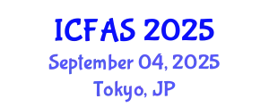 International Conference on Fisheries and Aquatic Sciences (ICFAS) September 04, 2025 - Tokyo, Japan