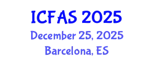 International Conference on Fisheries and Aquatic Sciences (ICFAS) December 25, 2025 - Barcelona, Spain