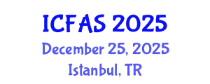 International Conference on Fisheries and Aquatic Sciences (ICFAS) December 25, 2025 - Istanbul, Turkey