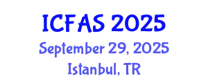 International Conference on Fisheries and Aquatic Sciences (ICFAS) September 29, 2025 - Istanbul, Turkey