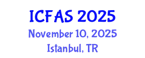 International Conference on Fisheries and Aquatic Sciences (ICFAS) November 10, 2025 - Istanbul, Turkey