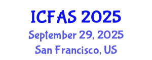 International Conference on Fisheries and Aquatic Sciences (ICFAS) September 29, 2025 - San Francisco, United States