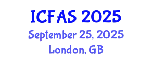 International Conference on Fisheries and Aquatic Sciences (ICFAS) September 25, 2025 - London, United Kingdom