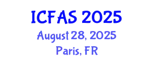 International Conference on Fisheries and Aquatic Sciences (ICFAS) August 28, 2025 - Paris, France