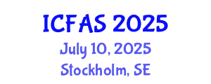 International Conference on Fisheries and Aquatic Sciences (ICFAS) July 10, 2025 - Stockholm, Sweden