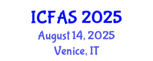 International Conference on Fisheries and Aquatic Sciences (ICFAS) August 14, 2025 - Venice, Italy