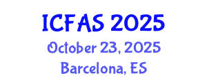 International Conference on Fisheries and Aquatic Sciences (ICFAS) October 23, 2025 - Barcelona, Spain