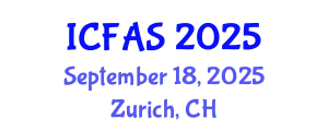 International Conference on Fisheries and Aquatic Sciences (ICFAS) September 18, 2025 - Zurich, Switzerland