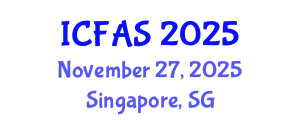 International Conference on Fisheries and Aquatic Sciences (ICFAS) November 27, 2025 - Singapore, Singapore