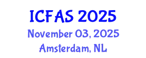 International Conference on Fisheries and Aquatic Sciences (ICFAS) November 03, 2025 - Amsterdam, Netherlands