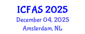 International Conference on Fisheries and Aquatic Sciences (ICFAS) December 04, 2025 - Amsterdam, Netherlands