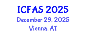 International Conference on Fisheries and Aquatic Sciences (ICFAS) December 29, 2025 - Vienna, Austria
