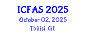 International Conference on Fisheries and Aquatic Sciences (ICFAS) October 02, 2025 - Tbilisi, Georgia