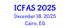 International Conference on Fisheries and Aquatic Sciences (ICFAS) December 18, 2025 - Cairo, Egypt