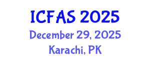 International Conference on Fisheries and Aquatic Sciences (ICFAS) December 29, 2025 - Karachi, Pakistan