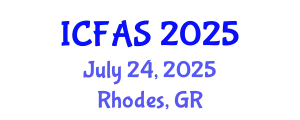 International Conference on Fisheries and Aquatic Sciences (ICFAS) July 24, 2025 - Rhodes, Greece