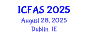 International Conference on Fisheries and Aquatic Sciences (ICFAS) August 28, 2025 - Dublin, Ireland