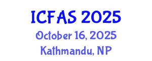 International Conference on Fisheries and Aquatic Sciences (ICFAS) October 16, 2025 - Kathmandu, Nepal