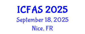 International Conference on Fisheries and Aquatic Sciences (ICFAS) September 18, 2025 - Nice, France