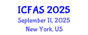 International Conference on Fisheries and Aquatic Sciences (ICFAS) September 11, 2025 - New York, United States