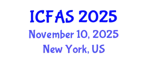 International Conference on Fisheries and Aquatic Sciences (ICFAS) November 10, 2025 - New York, United States