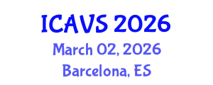 International Conference on Animal and Veterinary Sciences (ICAVS) March 02, 2026 - Barcelona, Spain