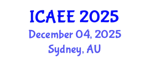 International Conference on Agricultural and Environmental Engineering (ICAEE) December 04, 2025 - Sydney, Australia