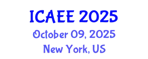 International Conference on Agricultural and Environmental Engineering (ICAEE) October 09, 2025 - New York, United States